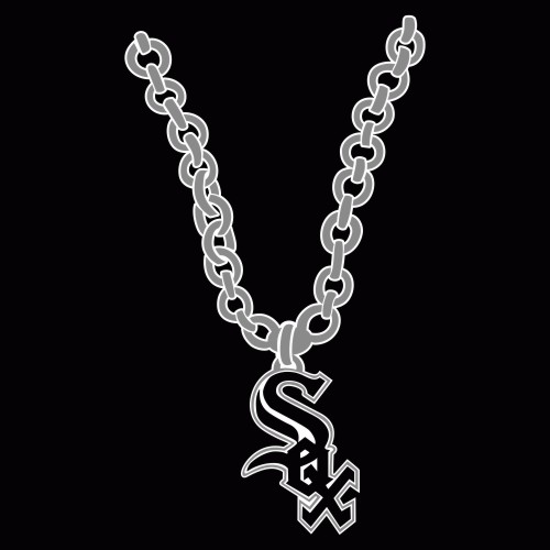 Chicago White Sox Necklace logo vinyl decal